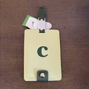 Kate Spade Lime Green Luggage Tag